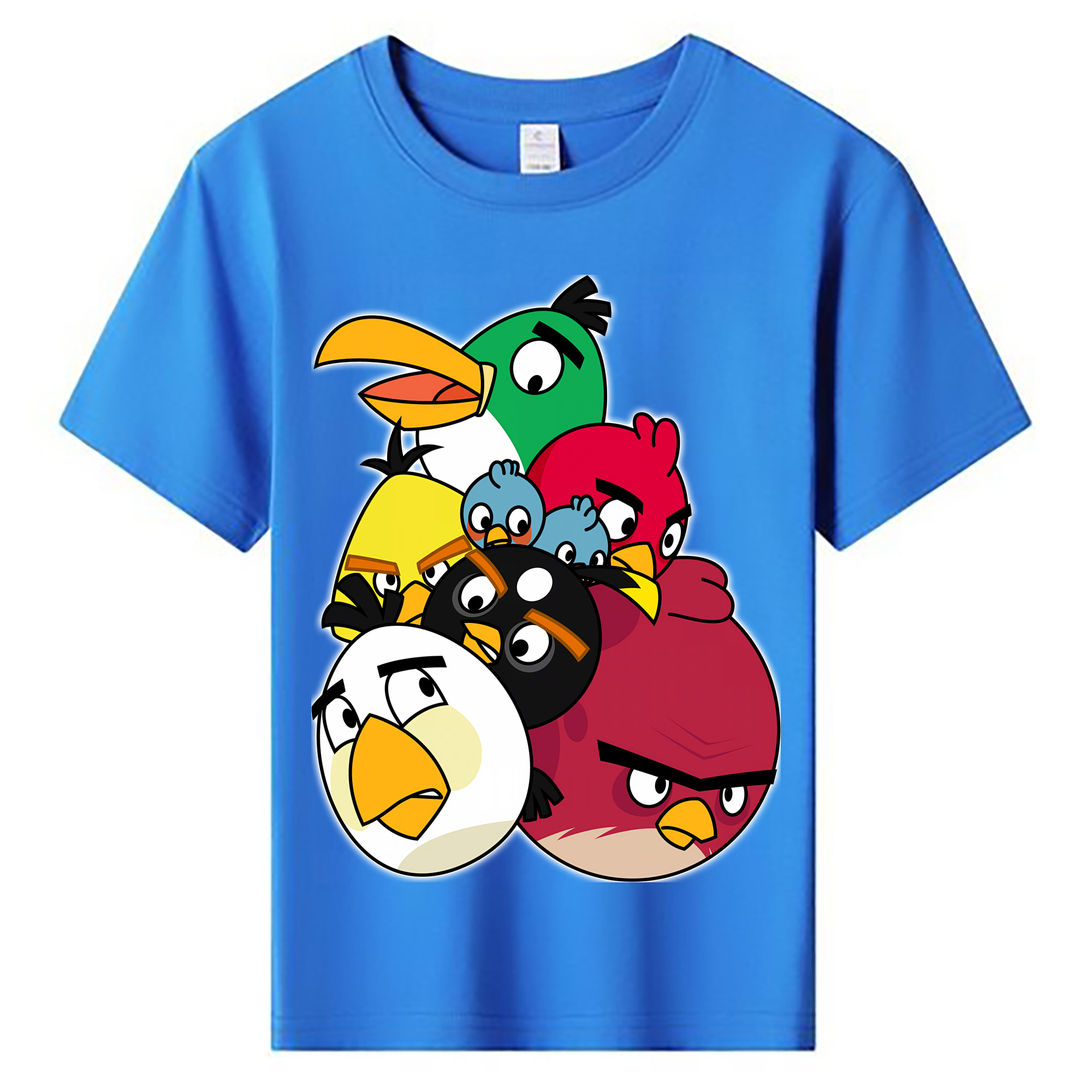 （画像用） Angry Birds アングリーバード 綿100％キッズTシャツ（フロントプリント）
